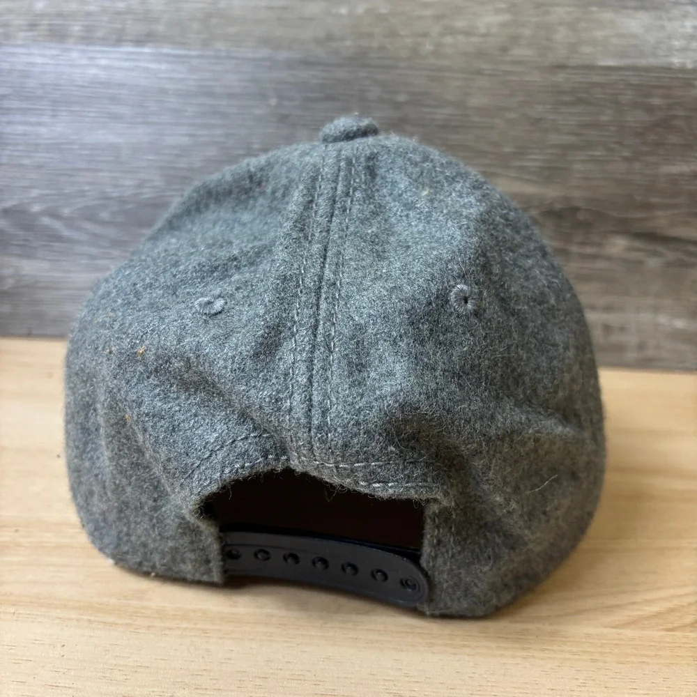 HAWK Hat‎ Cap Snap Back Gray Wool Blend Tony Hawk Skateboarding Outdoors